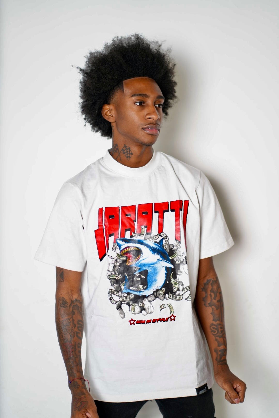 Money Talk Shark Tee