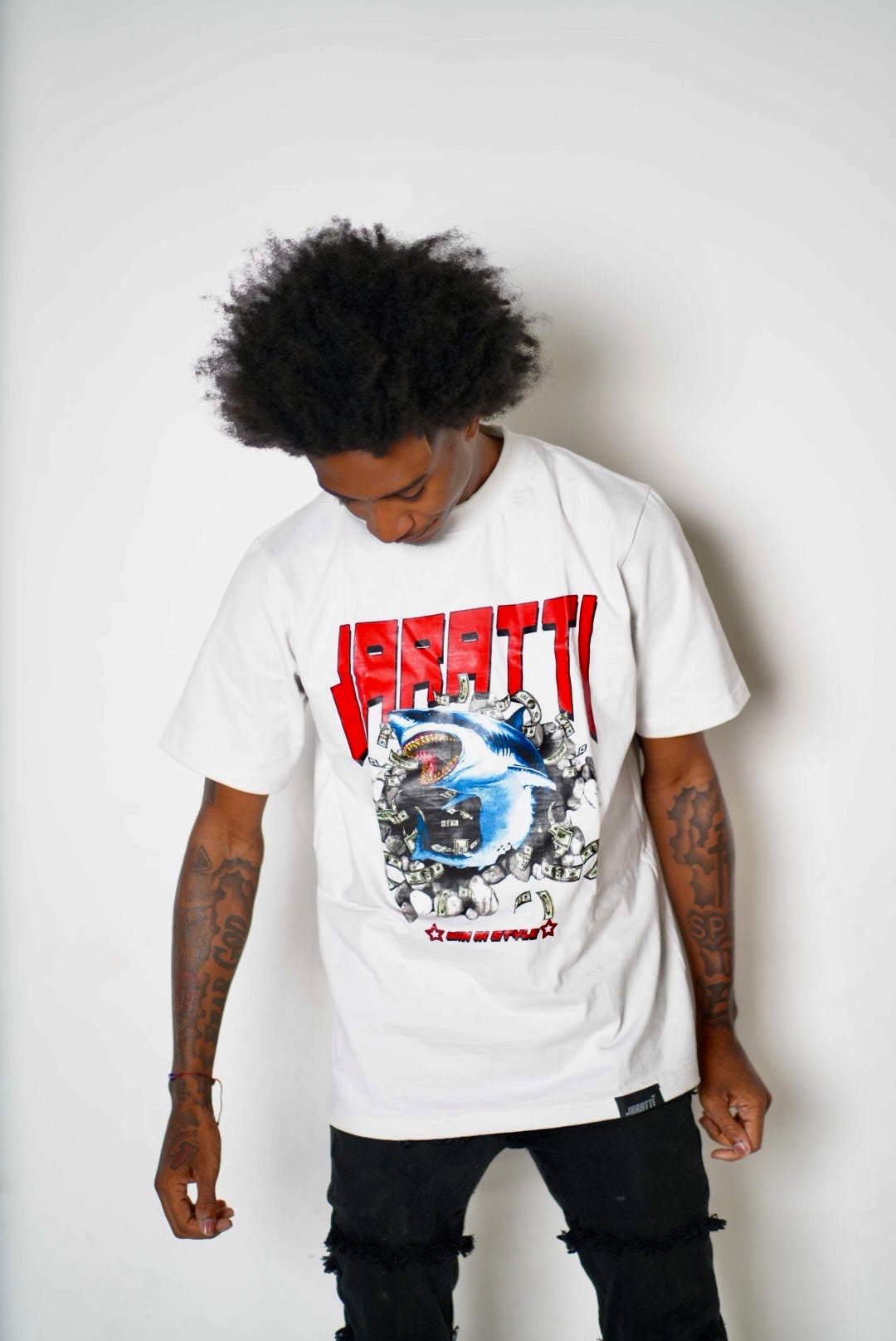 Money Talk Shark Tee