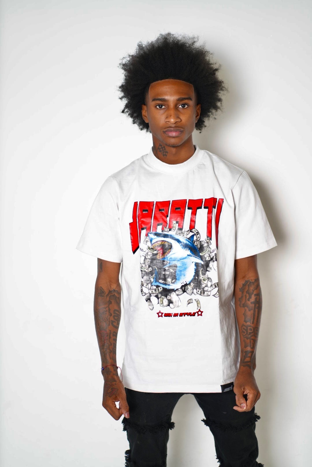 Money Talk Shark Tee